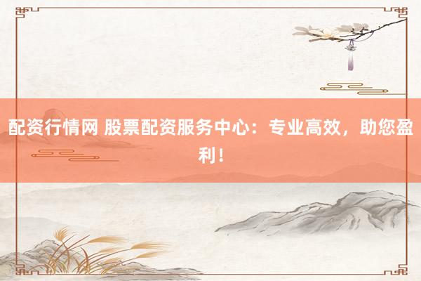 配资行情网 股票配资服务中心：专业高效，助您盈利！