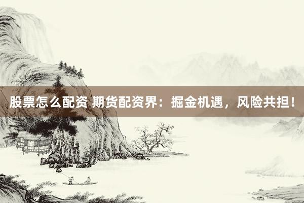 股票怎么配资 期货配资界：掘金机遇，风险共担！