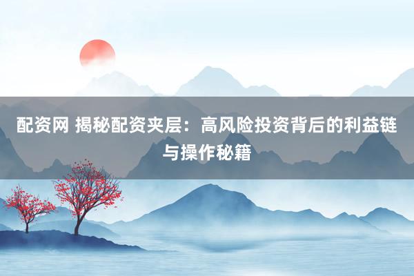 配资网 揭秘配资夹层：高风险投资背后的利益链与操作秘籍