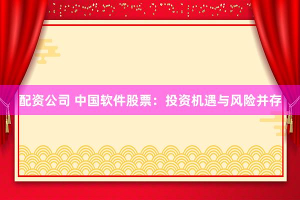 配资公司 中国软件股票:投资机遇与风险并存